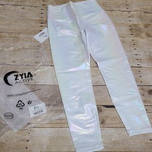 Zyia white Unicorn Luxe leggings